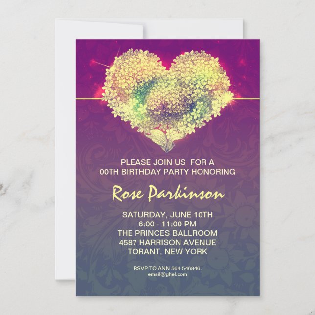 inbjudan till modern coola-födelsedag (Framsida)