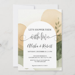 Inbjudan till Modern Terracotta & Sage Par Shower