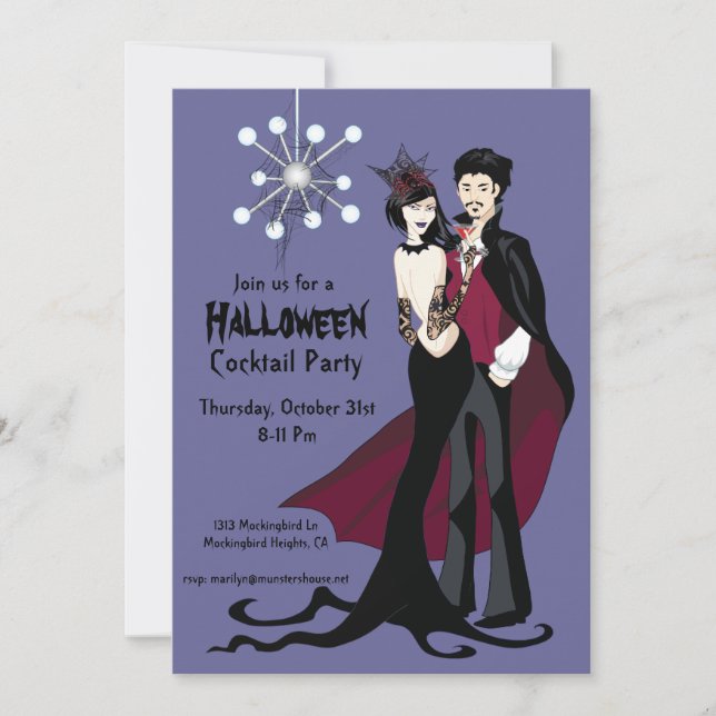 Inbjudan till Modets atomenergiorgan Halloween fes (Framsida)