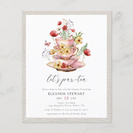 Inbjudan till Möhippa av budgetfönster för Wildblo Flygblad