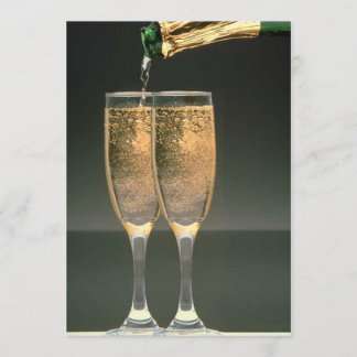 Inbjudan till Möhippa av champagneglas