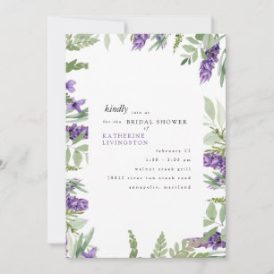 Inbjudan till Möhippa av elegant Foliage & Lavende