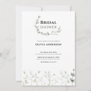 Inbjudan till Möhippa av elegant Watercolor Wildbl