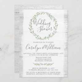 Inbjudan till Möhippa av utandning av rustik Grönt