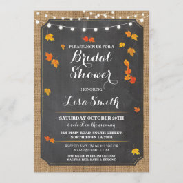 Inbjudan till möhippa Party Fall Rustic Ljus