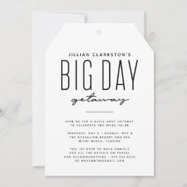 Inbjudan till möhippa svart vit resa