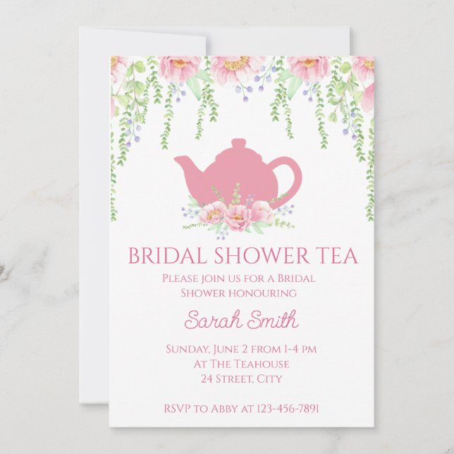 Inbjudan till möhippa Tea (Framsida)