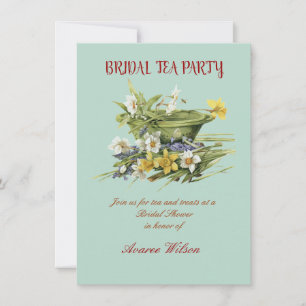 Inbjudan till möhippa Tea Party Shower