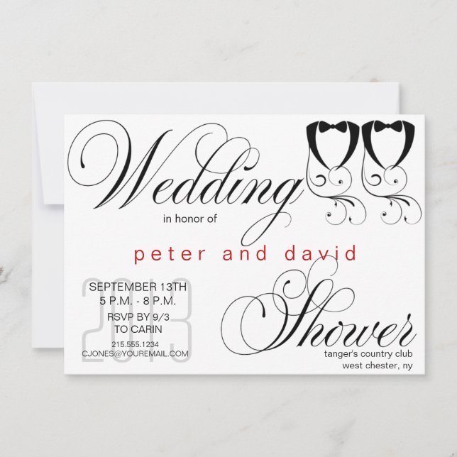 Inbjudan till Möhippan Black Tie Gay (Framsida)