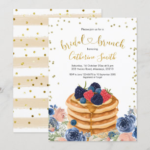 Inbjudan till Möhippan Faux Guld Pancake Brunch