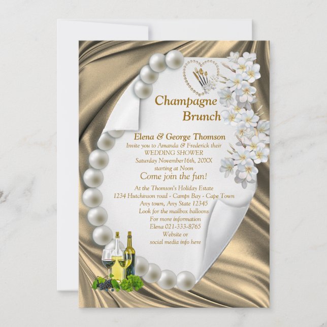 Inbjudan till Möhippan guld Silke och Elfenbenskus (Framsida)