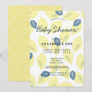 Inbjudan till Mönster-babyskor för Lemon & Löv