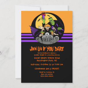 Inbjudan till Monster Bash Halloween fest