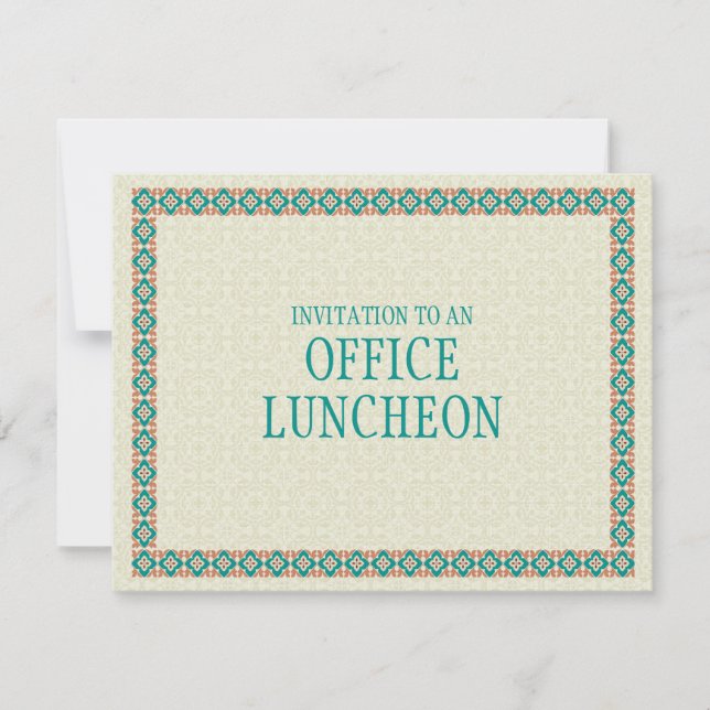 Inbjudan till Mönster & Gräns 3 Office Lunch (Framsida)