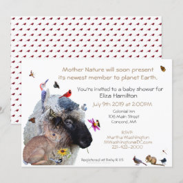 Inbjudan till mor Nature Baby Shower: