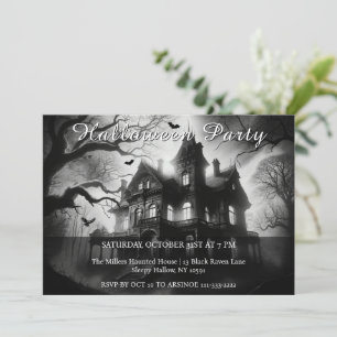 Inbjudan till mörk och Dreary Night Halloween fest