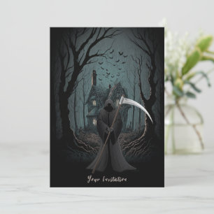 Inbjudan till mörk och Sinister Halloween fest