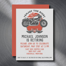 Inbjudan till motorcykel Pension-part