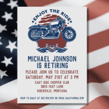 Inbjudan till motorcykel Pension-part
