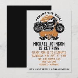 Inbjudan till motorcykel Pension-part