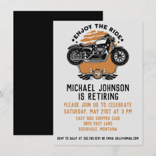 Inbjudan till motorcykel Pension-part