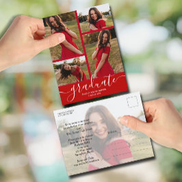 Inbjudan till Multi Photo Scarlet Red Studenten