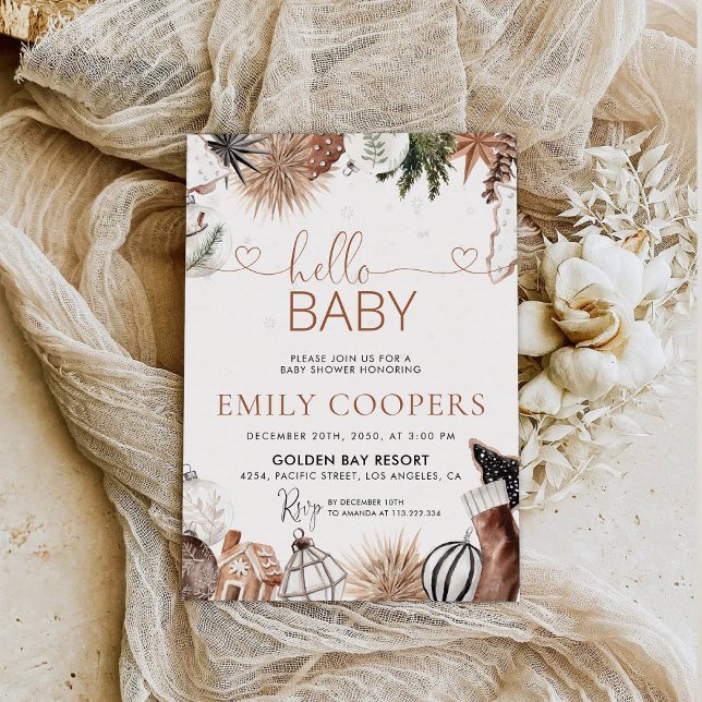 Inbjudan till Mysiga babyskor under jul (Skapare uppladdad)