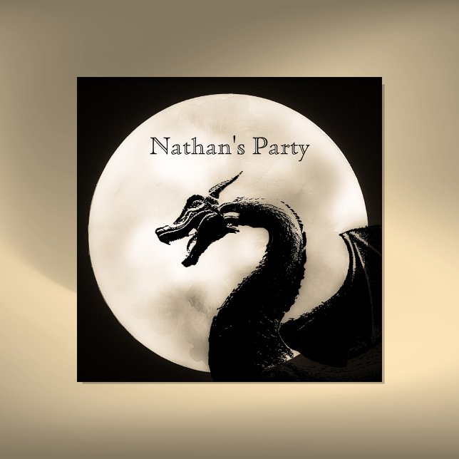 Inbjudan till Mythical Dragon Party (Skapare uppladdad)