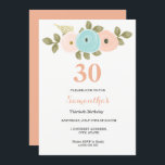 Inbjudan till någon Åldersgräns Blommigt Peach 30å<br><div class="desc">Lämplig i alla år. Ändra bara numret och texten som du vill. Matchningssamling för inbjudan till blommigt Peach 30års födelsedag i Niche- och Nest-butiken. Vi har använt teckningar från: Freshmint Paperie https://www.etsy.com/shop/FreshmintPaperie</div>