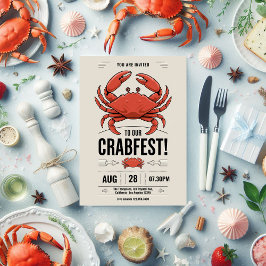 Inbjudan till någon av tillfälle Crab Fest Party-g