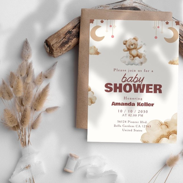 Inbjudan till nallens babyvisningsprogram (Skapare uppladdad)