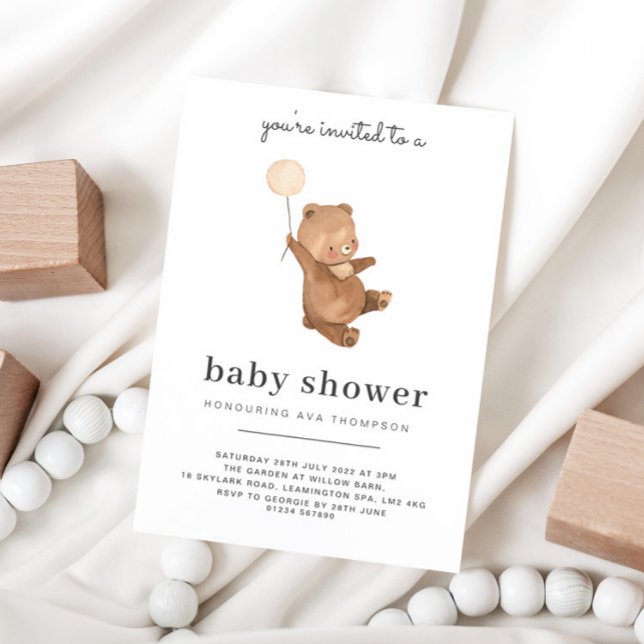 Inbjudan till nallens babyvisningsprogram (Skapare uppladdad)