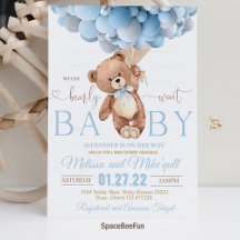 Inbjudan till nallens babyvisningsprogram kan vara