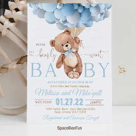 Inbjudan till nallens babyvisningsprogram kan vara