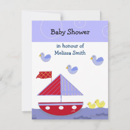 Inbjudan till Nautical Baby Shower