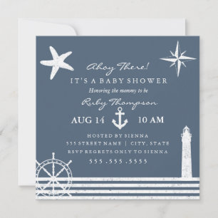 Inbjudan till Nautical Baby Shower