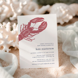 Inbjudan till Nautical Lobster Baby Shower