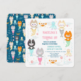 Inbjudan till Nautical Thed Birthday.