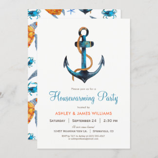 Inbjudan till Nautisk anchor Houseuppvärmningspart