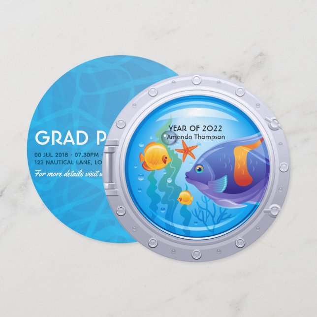 Inbjudan till Nautisk Studenten (Fram/baksida)