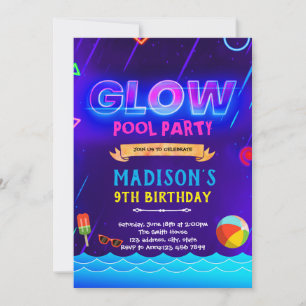 Inbjudan till Neon Glow bassäng