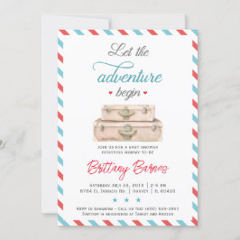 Inbjudan till Neutral Baby Shower från äventyr