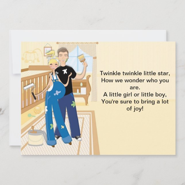 Inbjudan till Neutralt Babyskjortor (Framsida)