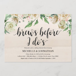 Inbjudan till neutralt Vår bröllop - middagsinbjud