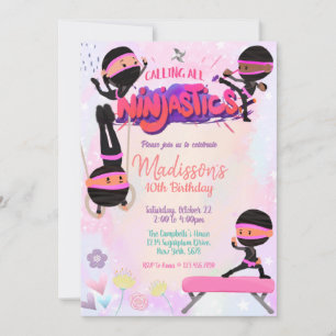 Inbjudan till Ninjastic Birthday