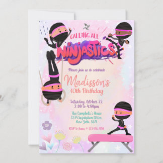 Inbjudan till Ninjastic Birthday