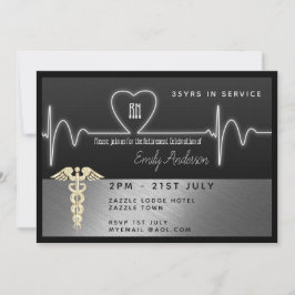 Inbjudan till Nurse Pension - Silver Black Metalli