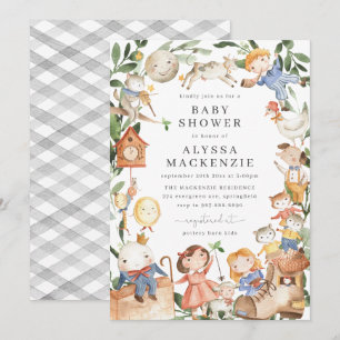 Inbjudan till Nursery Rhymes Baby Shower