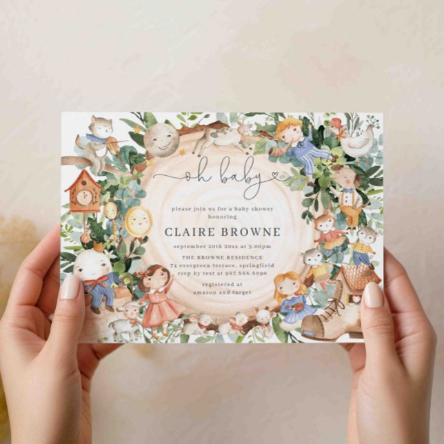 Inbjudan till Nursery Rhymes Baby Shower (Skapare uppladdad)