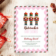 Inbjudan till Nutcracker Rosa Girl Baby Shower